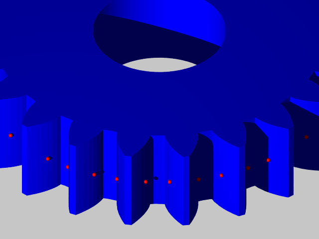 Teilungsmessung an allen Zähnen